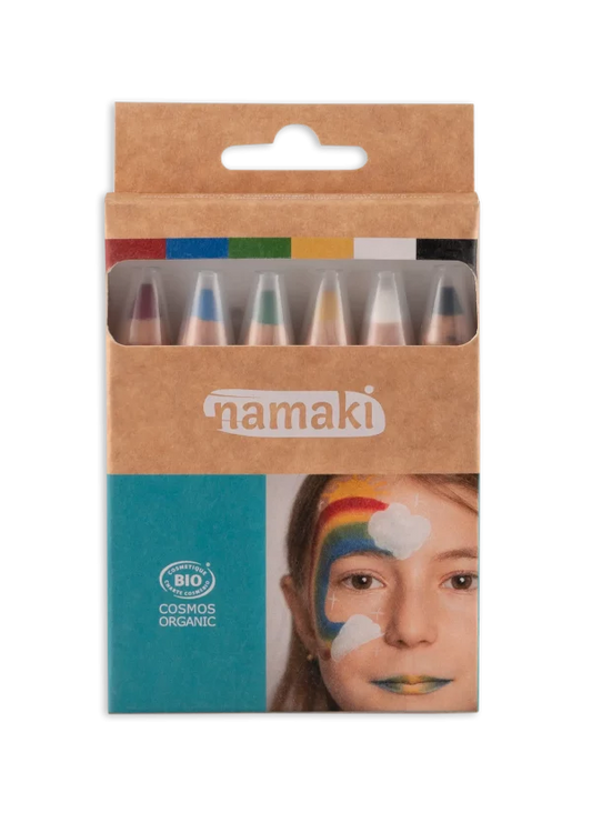 Namaki - Kinder Schminkstifte Regenbogen 6 Farben