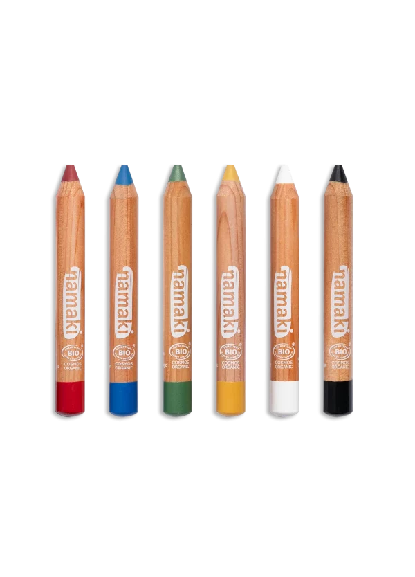 Namaki - Kinder Schminkstifte Regenbogen 6 Farben