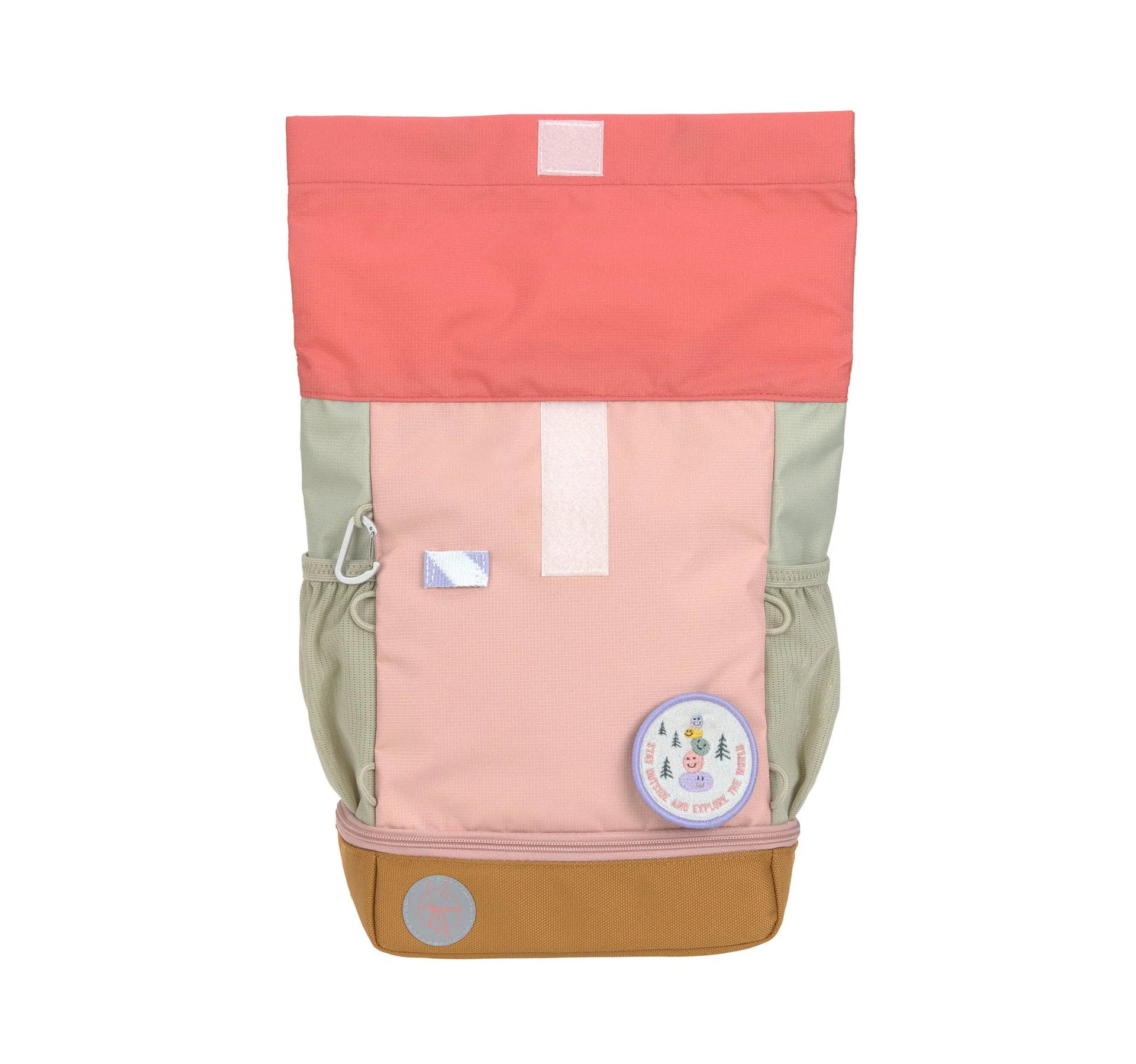 Kindergartenrucksack Rolltop 9-11L Sunny Explorer von Lässig in Rosa mit Tiermuster