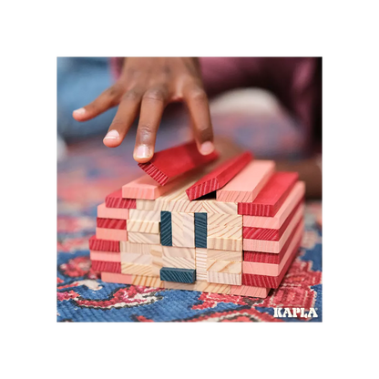 KAPLA - 120er BOX - ROT, ROSA, DUNKELBLAU