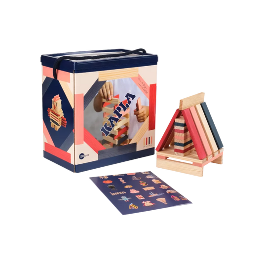 KAPLA - 120er BOX - ROT, ROSA, DUNKELBLAU