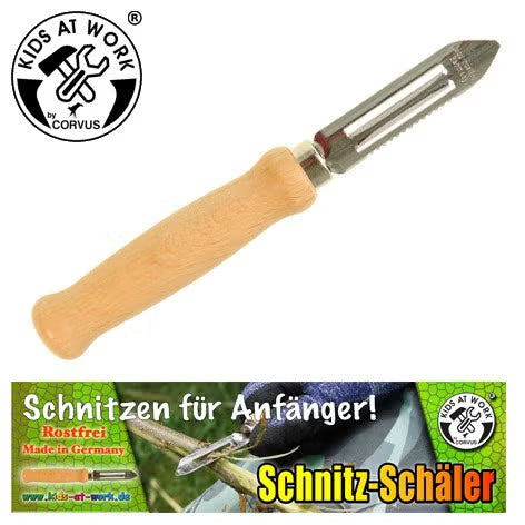 Corvus - Kids at work - Schnitzschäler - Schnitzwerkzeug für Anfänger