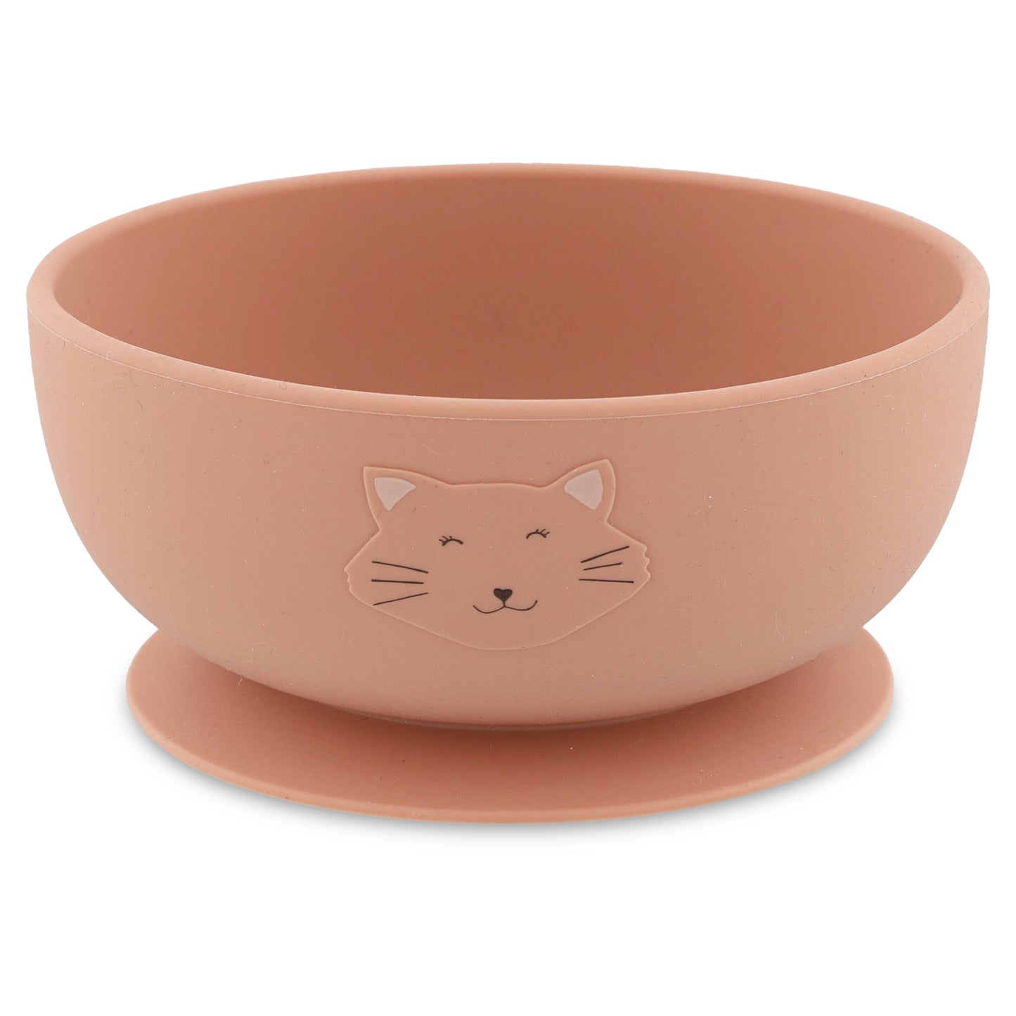 Silikon-Schüssel Mrs. Cat von Trixie mit Saugnapf in Grau und Rosa