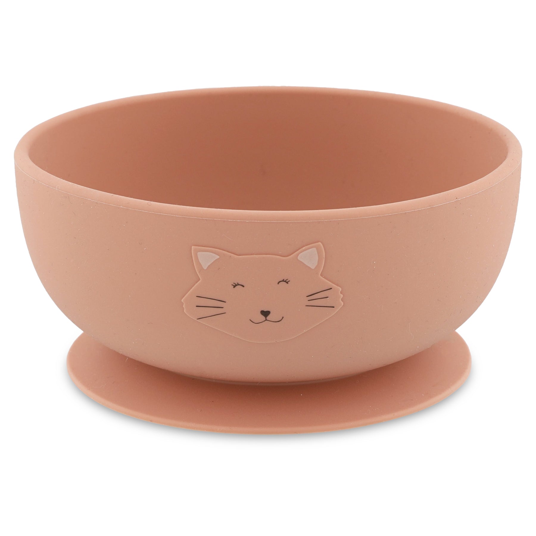 Silikon-Schüssel Mrs. Cat von Trixie mit Saugnapf in Grau und Rosa