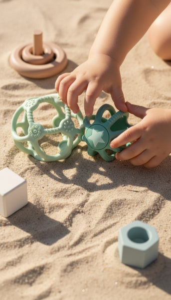 Little L - Sensorikspielzeug 2 Sensory Balls - grün