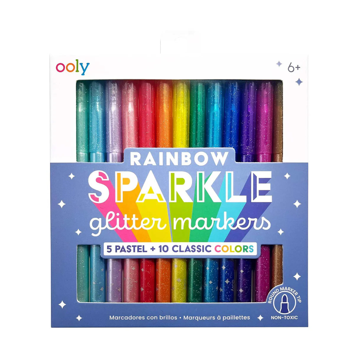 OOLY - Rainbow Sparkle Glitzer Marker - Classic - Pastel