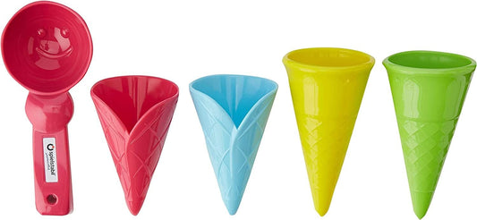 Spielstabil - Eis-Duo - 4 Eistüten und 1 Portionierer