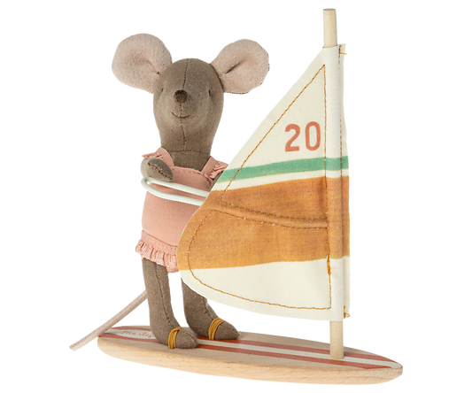 Maileg - Strandmäuse, Surfer kleine Schwester