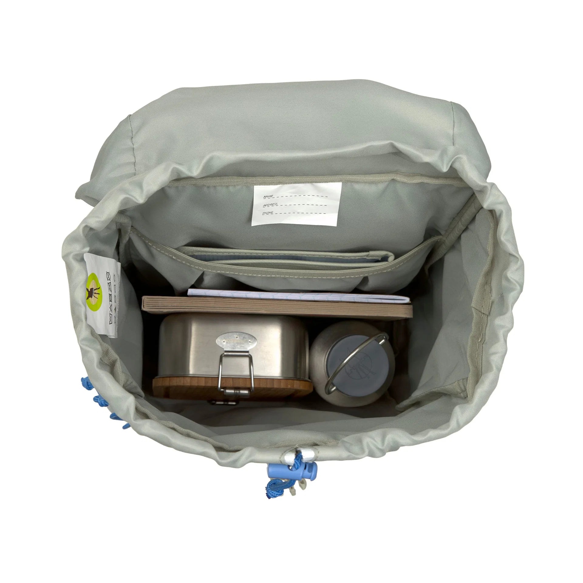 Wanderrucksack Sunny Explorer von Lässig mit Grün-Blau-Design und ergonomischen Trägern