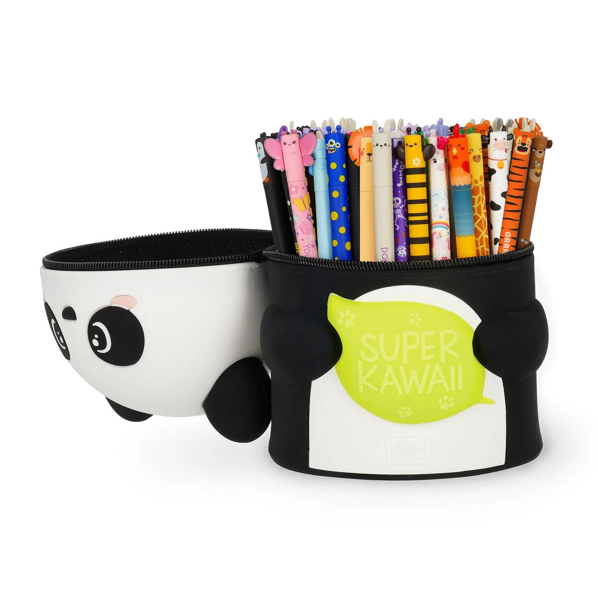 Tischstiftehalter Super Kawaii Panda von Legami mit süßem Pandagesicht