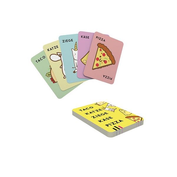 Kartenspiel Taco Katze Ziege Käse Pizza von Blue Orange mit bunten Spielkarten