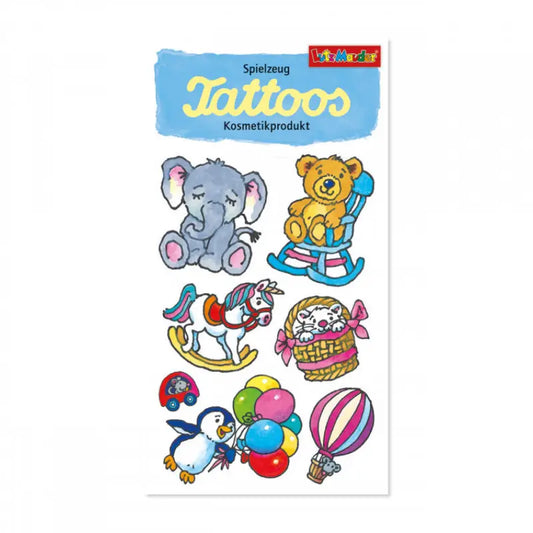 Bunte temporäre Tattoos von Lutz Mauder für Kinder mit hautfreundlicher Formulierung
