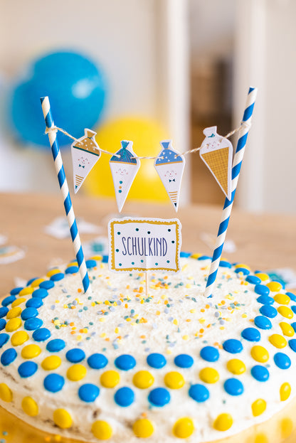 Ava & Yves - Cake Topper Einschulung