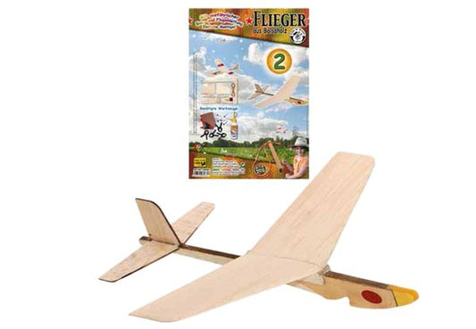 Corvus - Kids at work - Flieger aus Balsaholz mit Gummischleuder Typ 2
