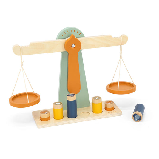 Trixie - Trixie Baby - Waage aus Holz mit 6 Gewichten