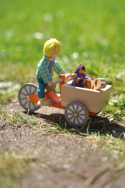 Goki - Lastenfarhrrad mit 2 Biegepuppen und Hund Bild 7